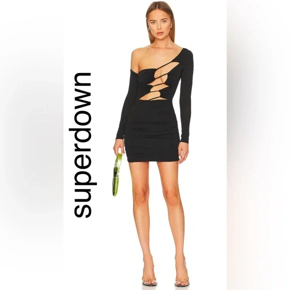superdown | Dresses | Revolve Superdown Naomi Cut Out Dress In Black |  Poshmark